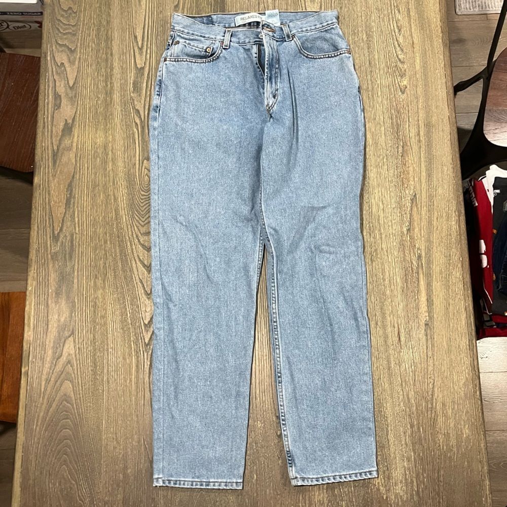 Levi's Mens 550 Relaxed Fit Jeans Tapered Leg Mid Rise Denim Medium Wash Size 34